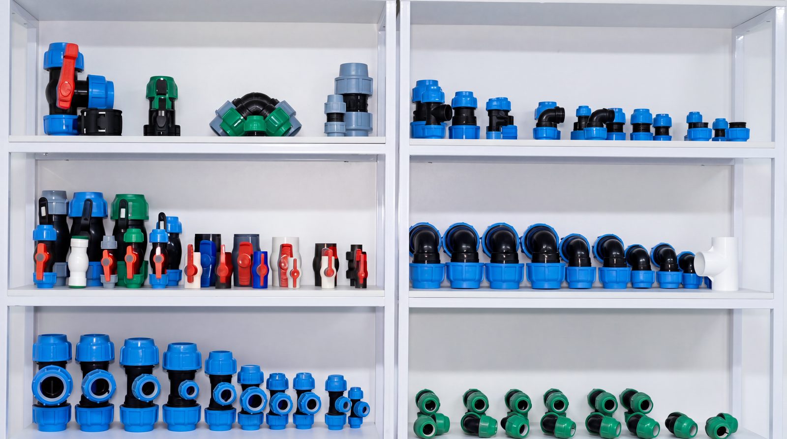 Shangqiu Shuilida PE pipe fittings and ball valves product range